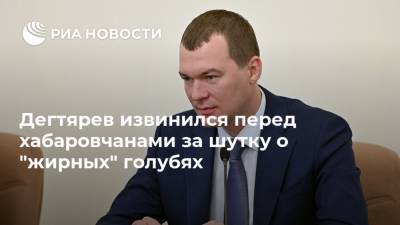 Сергей Шнуров - Михаил Дегтярев - Дегтярев извинился перед хабаровчанами за шутку о "жирных" голубях - ria.ru - Россия - Хабаровский край - Хабаровск