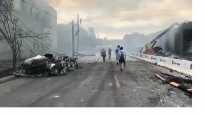 Джордж Флойд - Опубликовано видео из Портленда после погромов - piter.tv - США - Самара - штат Орегон