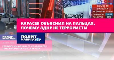 Вадим Карасев - Карасев объяснил на пальцах, почему ЛДНР не террористы - politnavigator.net - Украина - ДНР - ЛНР - Ирландия - Донбасс