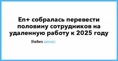 Олег Дерипаска - En+ собралась перевести половину сотрудников на удаленную работу к 2025 году - forbes.ru