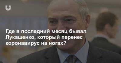 Александр Лукашенко - Где в последний месяц бывал Лукашенко, который перенес коронавирус на ногах? - news.tut.by - Белоруссия - Минск