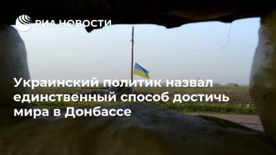 Спиридон Килинкаров - Украинский политик назвал единственный способ достичь мира в Донбассе - ria.ru - Россия - Украина - Киев