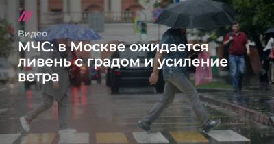 Андрей Никеричев - МЧС: в Москве ожидается ливень с градом и усиление ветра - tvrain.ru