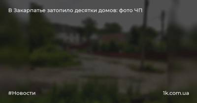 В Закарпатье затопило десятки домов: фото ЧП - 1k.com.ua - Украина - Мариуполь - Закарпатская обл. - район Хустский - район Мукачевский