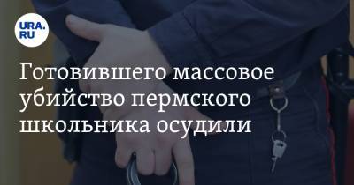 Готовившего массовое убийство пермского школьника осудили - ura.news - Россия - Пермский край