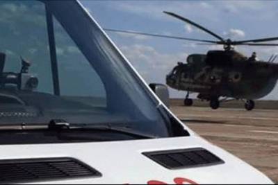 Дмитрий Гуцуляк - Тяжело раненого бойца ВСУ вертолетом доставили в Днепр - real-vin.com - Украина - ДНР - Горловка - Днепропетровск