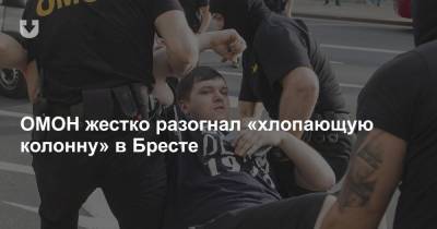 ОМОН жестко разогнал «хлопающую колонну» в Бресте - news.tut.by - Брест
