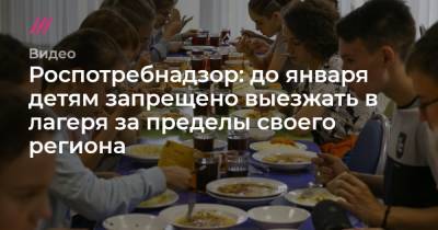 Андрей Никеричев - Роспотребнадзор: до января детям запрещено выезжать в лагеря за пределы своего региона - tvrain.ru - Москва