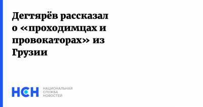 Сергей Фургал - Сергей Шнуров - Михаил Дегтярев - Дегтярёв рассказал о «проходимцах и провокаторах» из Грузии - nsn.fm - Грузия - Хабаровский край - Хабаровск