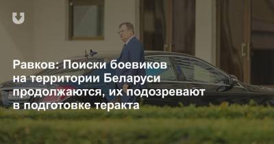 Андрей Равков - Равков: Поиски боевиков на территории Беларуси продолжаются, их подозревают в подготовке теракта - news.tut.by - Россия - Белоруссия - Минск