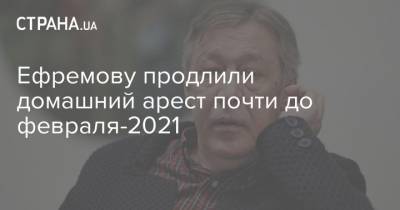 Михаил Ефремов - Эльман Пашаев - Ефремову продлили домашний арест почти до февраля-2021 - strana.ua