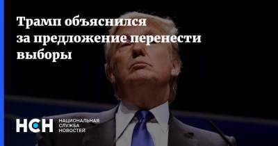 Дональд Трамп - Трамп объяснился за предложение перенести выборы - nsn.fm - США