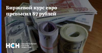 Владислав Жуковский - Биржевой курс евро превысил 87 рублей - nsn.fm