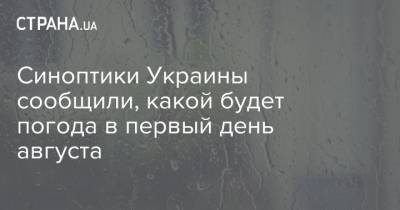 Синоптики Украины сообщили, какой будет погода в первый день августа - strana.ua - Украина - Киев - Донецк - Харьков - Луганск - Черновицкая обл. - Черкассы - Полтава - Житомир