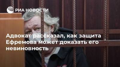 Михаил Ефремов - Сергей Жорин - Сергей Захаров - Эльман Пашаев - Адвокат рассказал, как защита Ефремова может доказать его невиновность - ria.ru - Москва