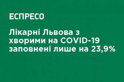 Больницы Львова с больными COVID-19 заполнены лишь на 23,9% - ru.espreso.tv - Львов