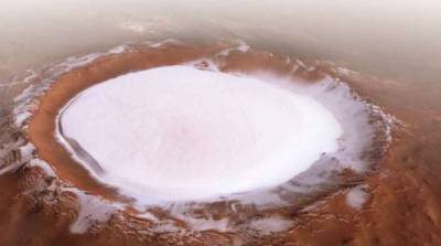 Сергей Королев - ESA показало огромный ледяной кратер на Марсе - focus.ua