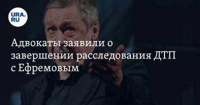 Михаил Ефремов - Александр Добровинский - Эльман Пашаев - Адвокаты заявили о завершении расследования ДТП с Ефремовым - ura.news