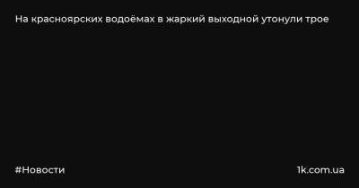 На красноярских водоёмах в жаркий выходной утонули трое - 1k.com.ua - Красноярский край - Зеленогорск