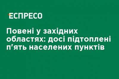 Наводнения в западных областях: до сих пор подтоплены пять населенных пунктов - ru.espreso.tv - Украина - Ивано-Франковская обл. - Черновицкая обл. - Гсчс