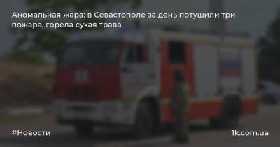 Аномальная жара: в Севастополе за день потушили три пожара, горела сухая трава - 1k.com.ua - Россия - Украина - Севастополь