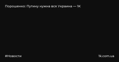 Петр Порошенко - Алексей Неижпапа - Порошенко: Путину нужна вся Украина — 1K - 1k.com.ua - Россия - Украина - Киев - Херсон - Одесса - Херсонская обл.