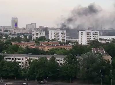 Пожар произошел в гаражах на востоке Москвы - m24.ru - Москва - Россия - район Богородский