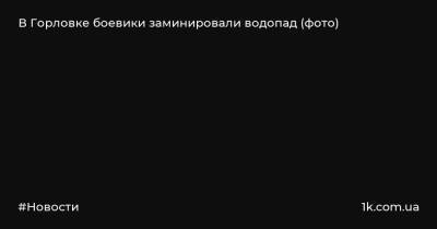 В Горловке боевики заминировали водопад (фото) - 1k.com.ua - ДНР - Горловка - Донецкая обл.