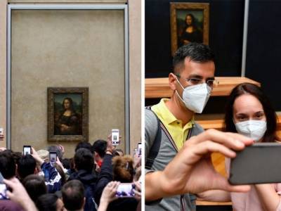 Мона Лиза - Леонардо Да-Винч - Лувр вновь открылся: Мона Лиза «вышла из изоляции» и снова улыбается посетителям знаменитого парижского музея (ФОТО) - enovosty.com
