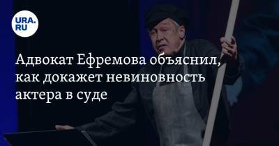 Михаил Ефремов - Эльман Пашаев - Адвокат Ефремова объяснил, как докажет невиновность актера в суде - ura.news - Москва