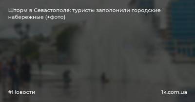 Шторм в Севастополе: туристы заполонили городские набережные (+фото) - 1k.com.ua - Крым - Севастополь