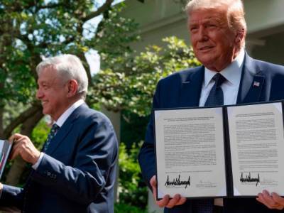 Дональд Трамп - Андрес Мануэль Лопес - Трамп и президент Мексики подписали совместную декларацию о дружбе и сотрудничестве - unn.com.ua - США - Киев - Вашингтон - Мексика