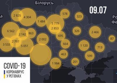 В Украине за сутки от COVID-19 умерли десятки человек: статистика Минздрава на 9 июля - narodna-pravda.ua - Украина - Запорожская обл. - Ивано-Франковская обл. - Волынская обл. - Днепропетровская обл. - Винницкая обл. - Житомирская обл. - Закарпатская обл. - Донецкая обл.