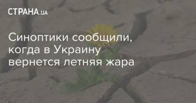 Синоптики сообщили, когда в Украину вернется летняя жара - strana.ua - Украина - Киев - Крым - Львов - Николаев - Луцк - Донецк - Херсон - Одесса - Харьков - Запорожье - Ивано-Франковск - Луганск - Черкассы - Тернополь - Полтава - Ужгород - Черновцы - Житомир - Винница - Сумы