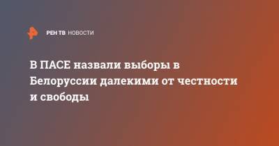 Хендрик Дамс - В ПАСЕ назвали выборы в Белоруссии далекими от честности и свободы - ren.tv - Белоруссия