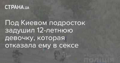 Андрей Небитов - Под Киевом подросток задушил 12-летнюю девочку, которая отказала ему в сексе - strana.ua - Киев - Киевская обл.