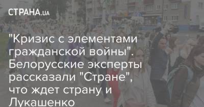 Александр Лукашенко - Петр Кузнецов - "Кризис с элементами гражданской войны". Белорусские эксперты рассказали "Стране", что ждет страну и Лукашенко - strana.ua - Протесты