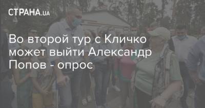 Виталий Кличко - Александр Попов - Во второй тур с Кличко может выйти Александр Попов - опрос - strana.ua - Киев