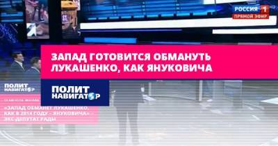 Виктор Янукович - Александр Лукашенко - Владимир Олейник - Запад готовится обмануть Лукашенко, как Януковича - politnavigator.net - Россия - Украина - Белоруссия - Запад