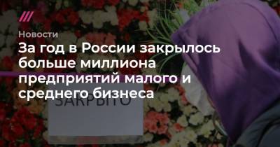 Софья Сандурская - За год в России закрылось больше миллиона предприятий малого и среднего бизнеса - tvrain.ru - Москва - Россия - Ленинградская обл. - респ. Ингушетия - Псковская обл. - Чукотка - Волгоградская обл. - Пермский край - Брянская обл.