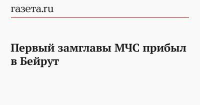 Александр Чуприян - Первый замглавы МЧС прибыл в Бейрут - gazeta.ru - Россия - Ливан - Бейрут