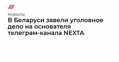 Александр Лукашенко - Степан Путило - Светлана Тихановская - В Беларуси завели уголовное дело на основателя телеграм-канала NEXTA - tvrain.ru - Белоруссия