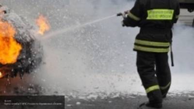 Пламя охватило пассажирский автобус под Москвой - newinform.com - Москва - Правдинск
