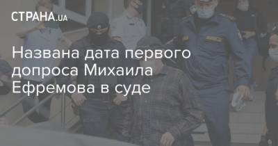 Михаил Ефремов - Эльман Пашаев - Названа дата первого допроса Михаила Ефремова в суде - strana.ua - Москва - Россия - Украина