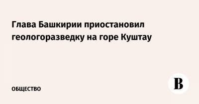 Радий Хабиров - Глава Башкирии приостановил геологоразведку на горе Куштау - vedomosti.ru - Башкирия