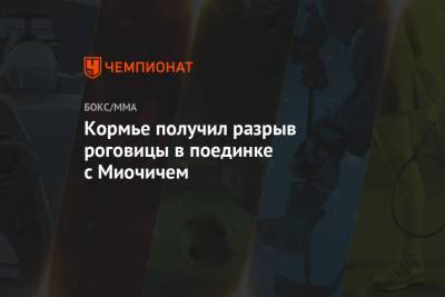 Даниэль Кормье - Ариэль Хельвани - Кормье получил разрыв роговицы в поединке с Миочичем - championat.com