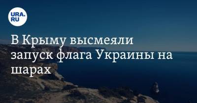 Александр Молохов - В Крыму высмеяли запуск флага Украины на шарах. «Полет Винни-Пуха» - ura.news - Россия - Украина - Крым