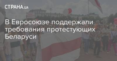 Александр Лукашенко - Жозеп Боррель - В Евросоюзе поддержали требования протестующих Беларуси - strana.ua - Белоруссия - Минск