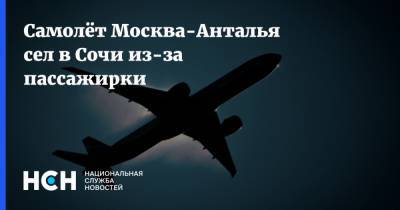 Самолёт Москва-Анталья сел в Сочи из-за пассажирки - nsn.fm - Москва - Сочи