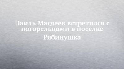 Наиль Магдеев - Наиль Магдеев встретился с погорельцами в поселке Рябинушка - chelny-izvest.ru - Набережные Челны